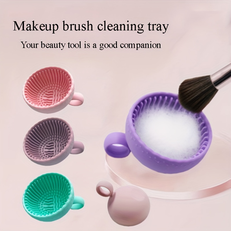 Beauty Makeup Box - Mangkuk Rias Wajah Silikon, Wadah Pembersih