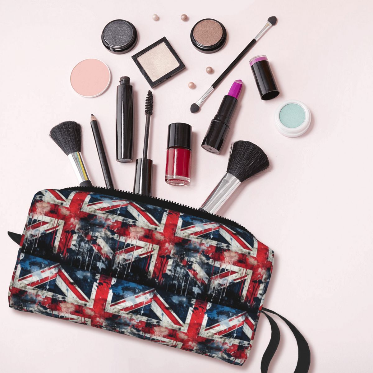 Beauty Makeup Uk - Tas Rias Tekstur Cat Warna Bendera