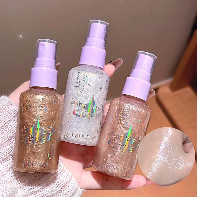 Beauty Makeup Looks - Semprotan Glitter Tubuh Diamond Fine Shimmer