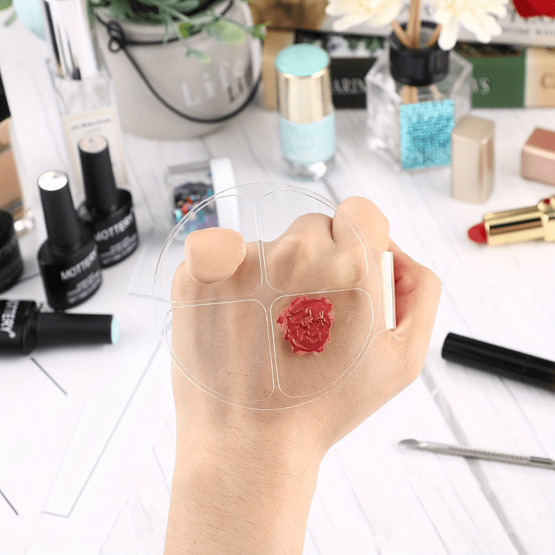 Beauty Makeup Tools - Piring Pencampur Warna Empat Kotak Bulat