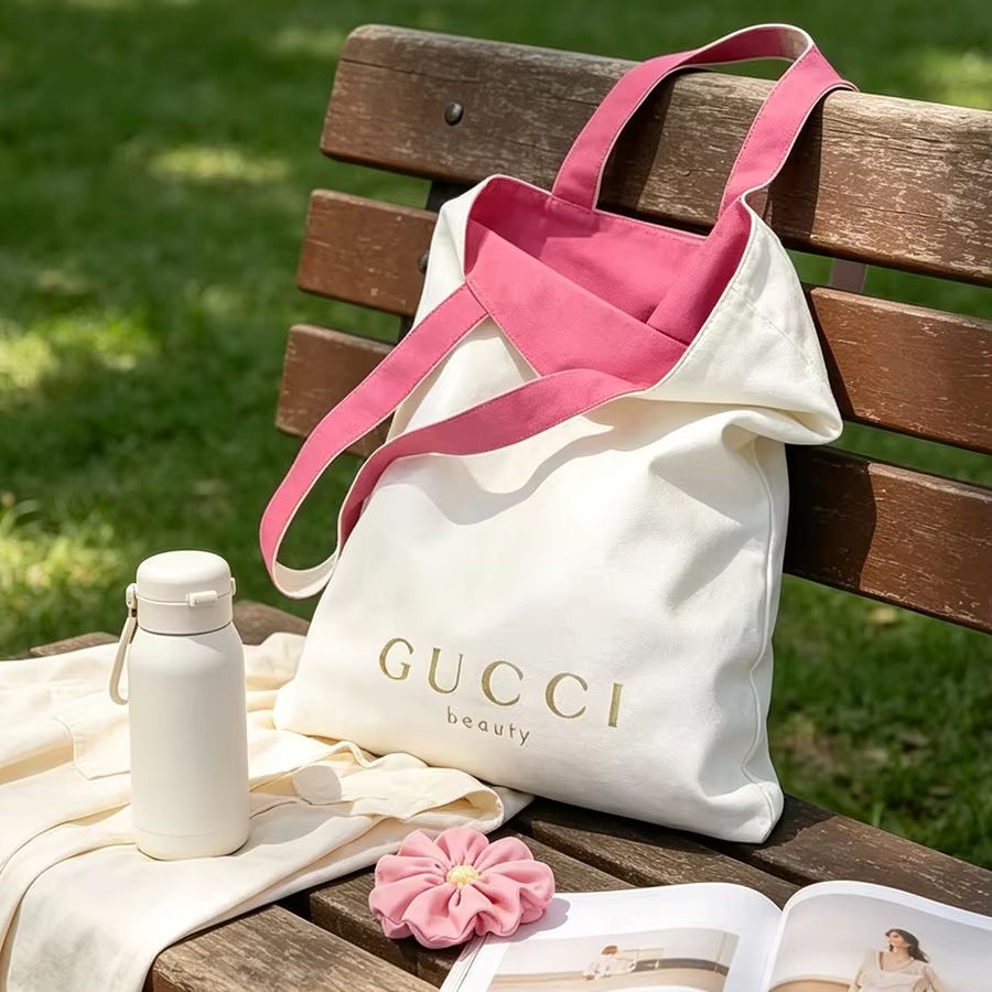 Cosmetic Sponge - Tas GUCCI Wanita, Tas Tote Kanvas,