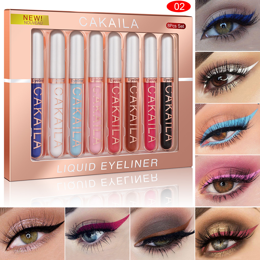 Set 8 Warna Pena Eyeliner Taha - Beauty Makeup Eyeshadow ulasan dan harga