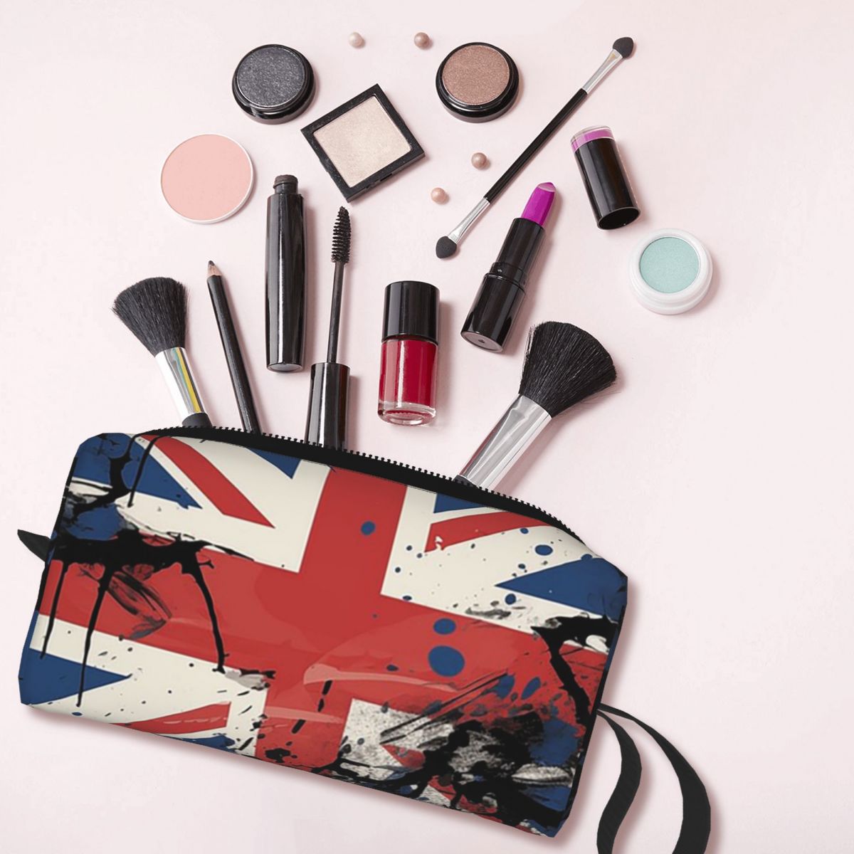 Tas Makeup Bendera Union Jack  - Beauty Makeup Uk ulasan dan harga