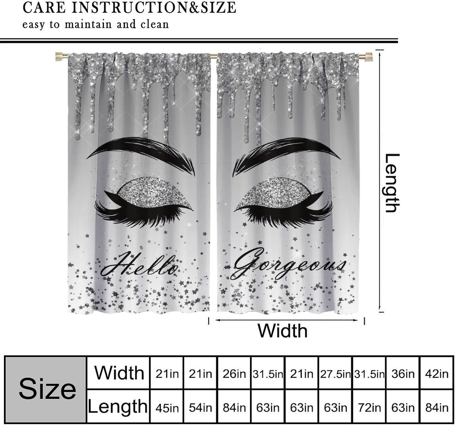 Tirai Bulu Mata Berkilau Perak - Beauty Makeup Filter ulasan dan harga