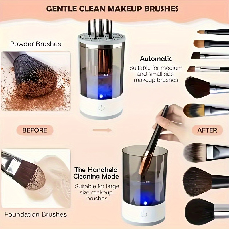 Pembersih Kuas Makeup Elektrik - Beauty Makeup Eyeshadow ulasan dan harga