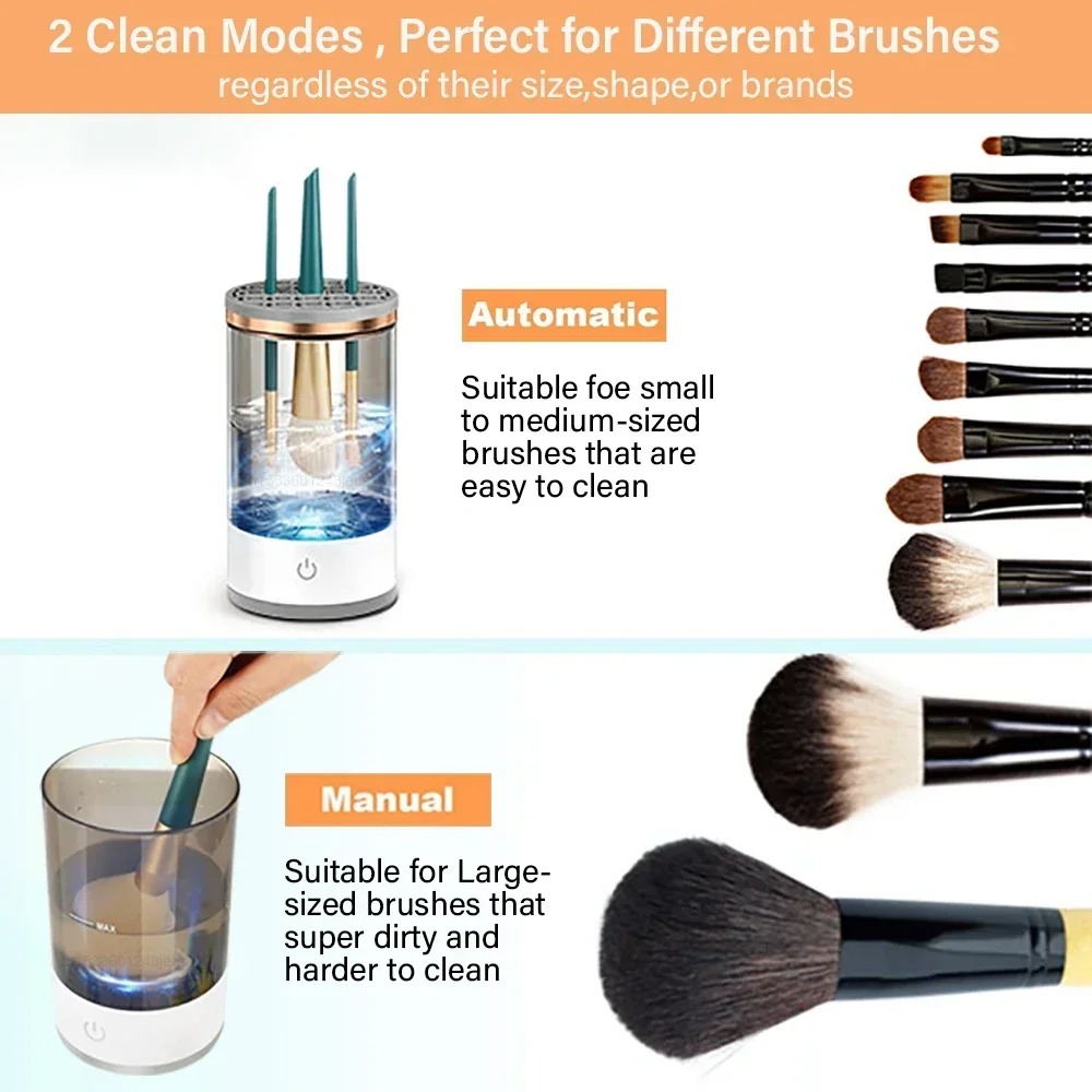 Pembersih Kuas Makeup Elektrik - Beauty Makeup Eyeshadow ulasan dan harga