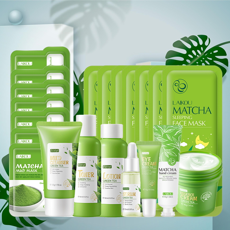 Perawatan Kulit Teh Hijau Kit  - Beauty Makeup Kit ulasan dan harga