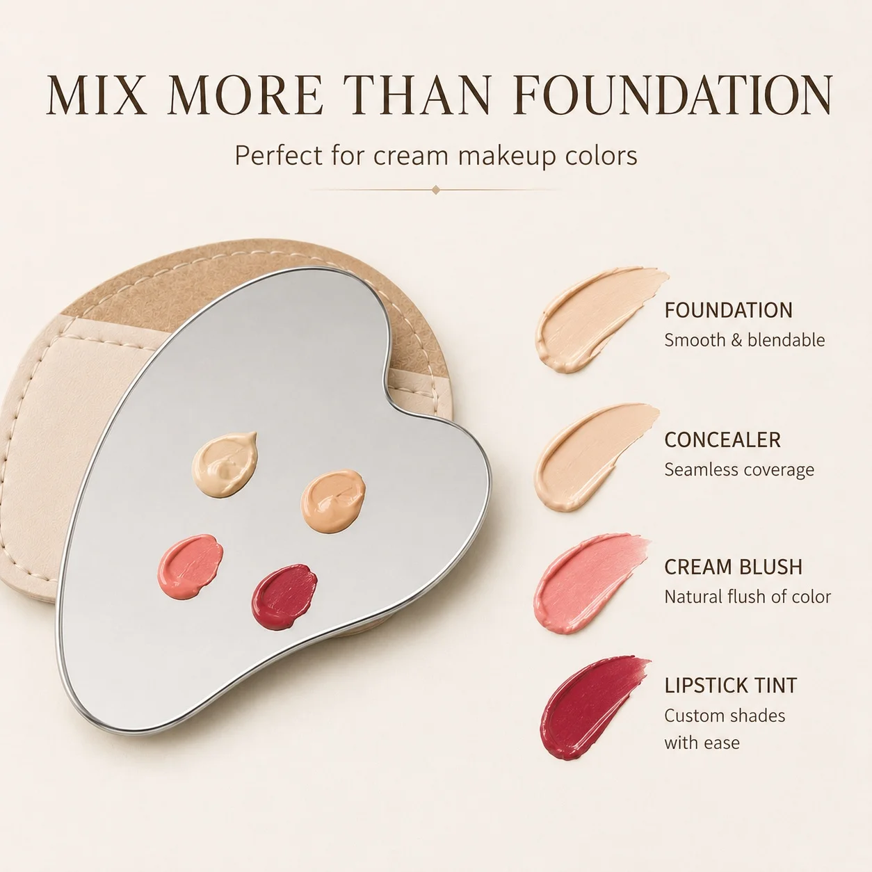 Palet Pencampur Makeup Bentuk  - Beauty Makeup Tools ulasan dan harga