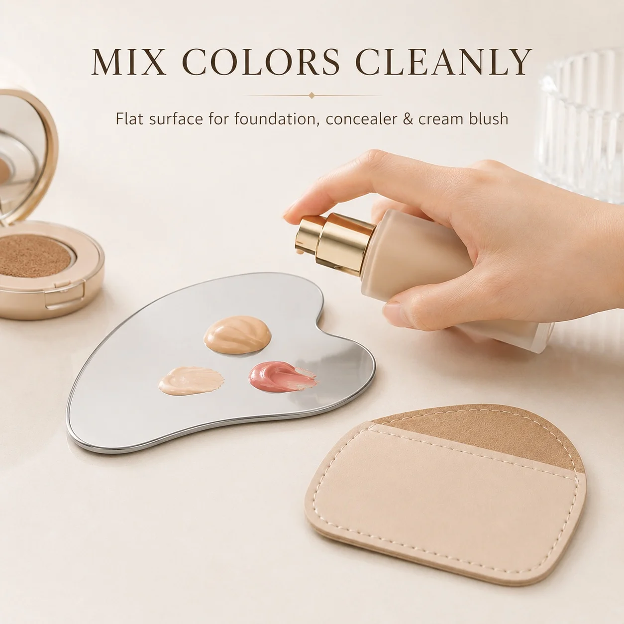 Palet Pencampur Makeup Bentuk  - Beauty Makeup Tools ulasan dan harga