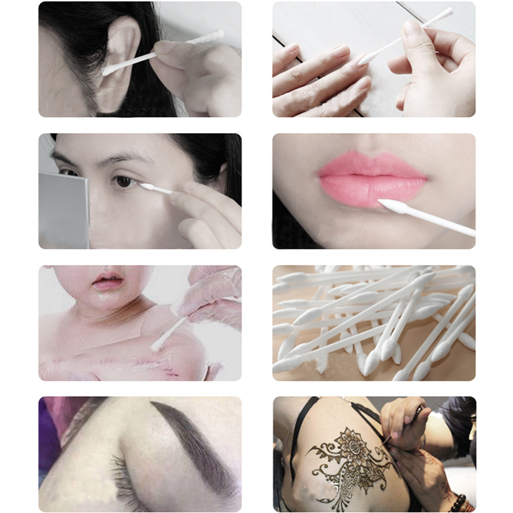 600Pcs Cotton Swab Kepala Gand - Beauty Makeup Tools ulasan dan harga