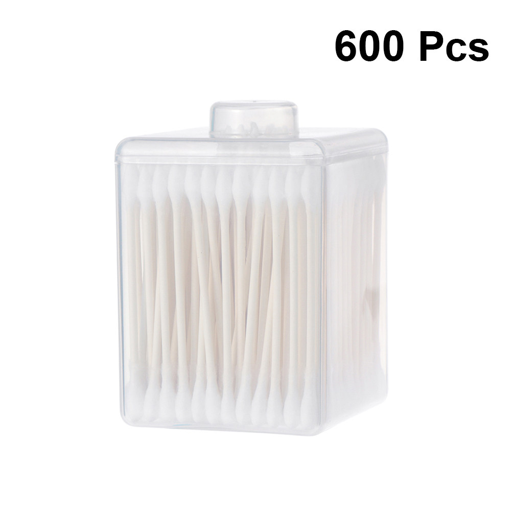 600Pcs Cotton Swab Kepala Gand - Beauty Makeup Tools ulasan dan harga