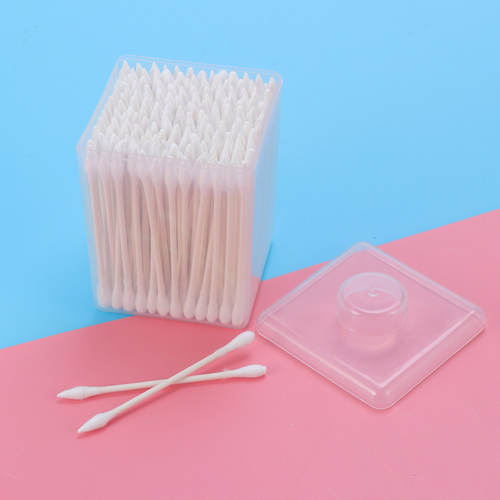 600Pcs Cotton Swab Kepala Gand - Beauty Makeup Tools ulasan dan harga