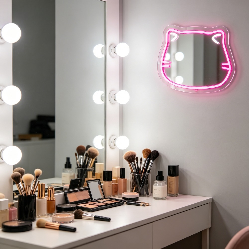Lampu Cermin LED Neon Selfie K - Beauty Makeup Girl Photo ulasan dan harga