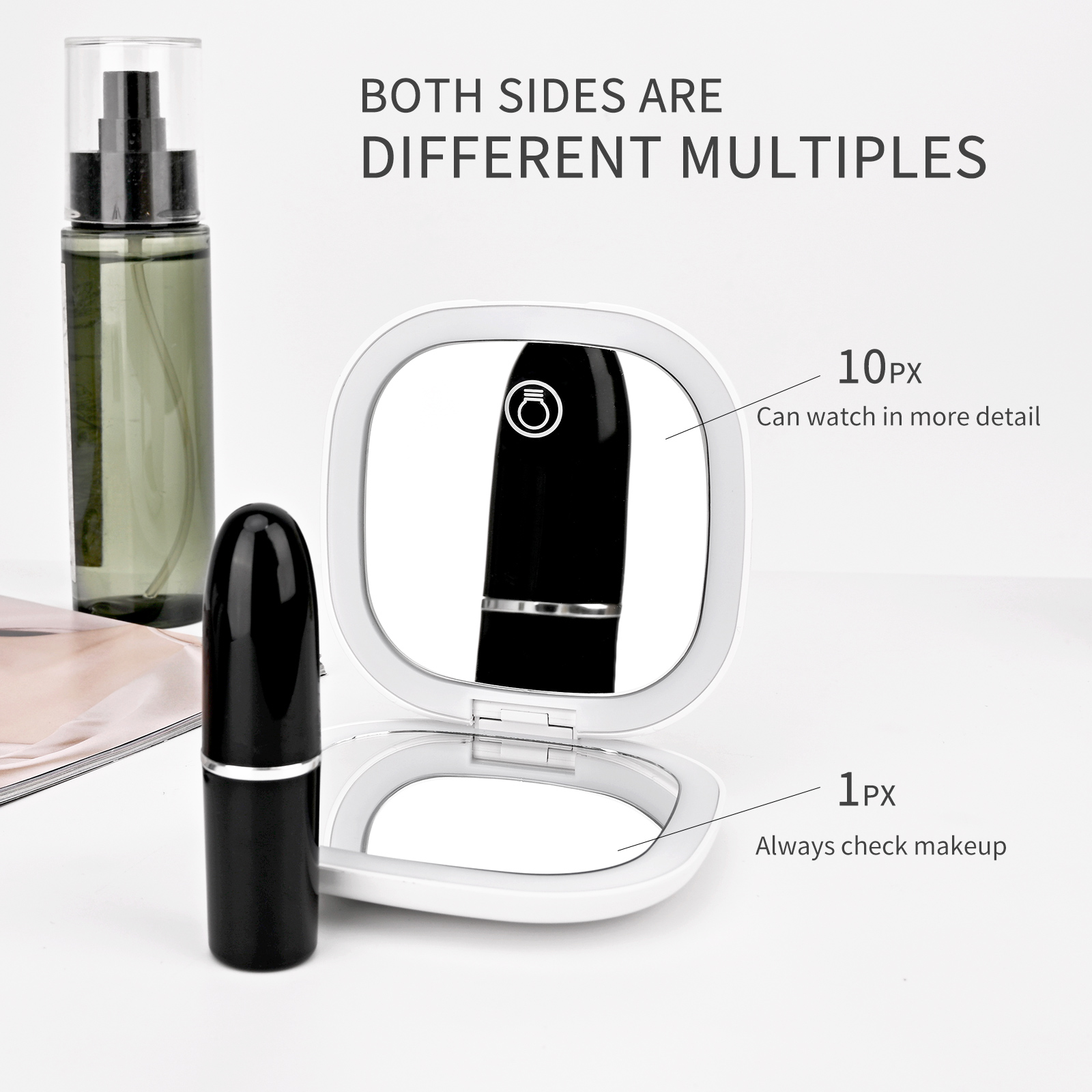 Cermin Rias Mini Lipat dengan  - Beauty Makeup Uk ulasan dan harga