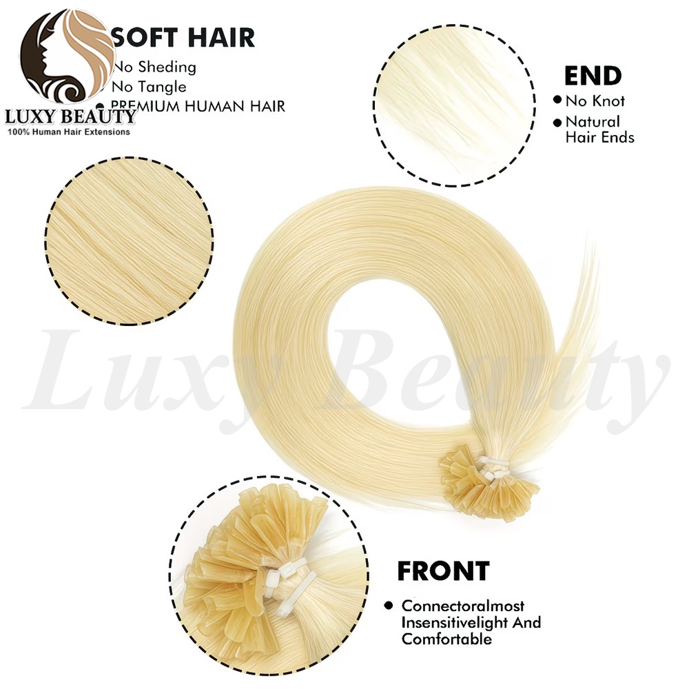 Ekstensi Rambut U Tip Pirang,  - Pure Beauty Hair & Makeup ulasan dan harga