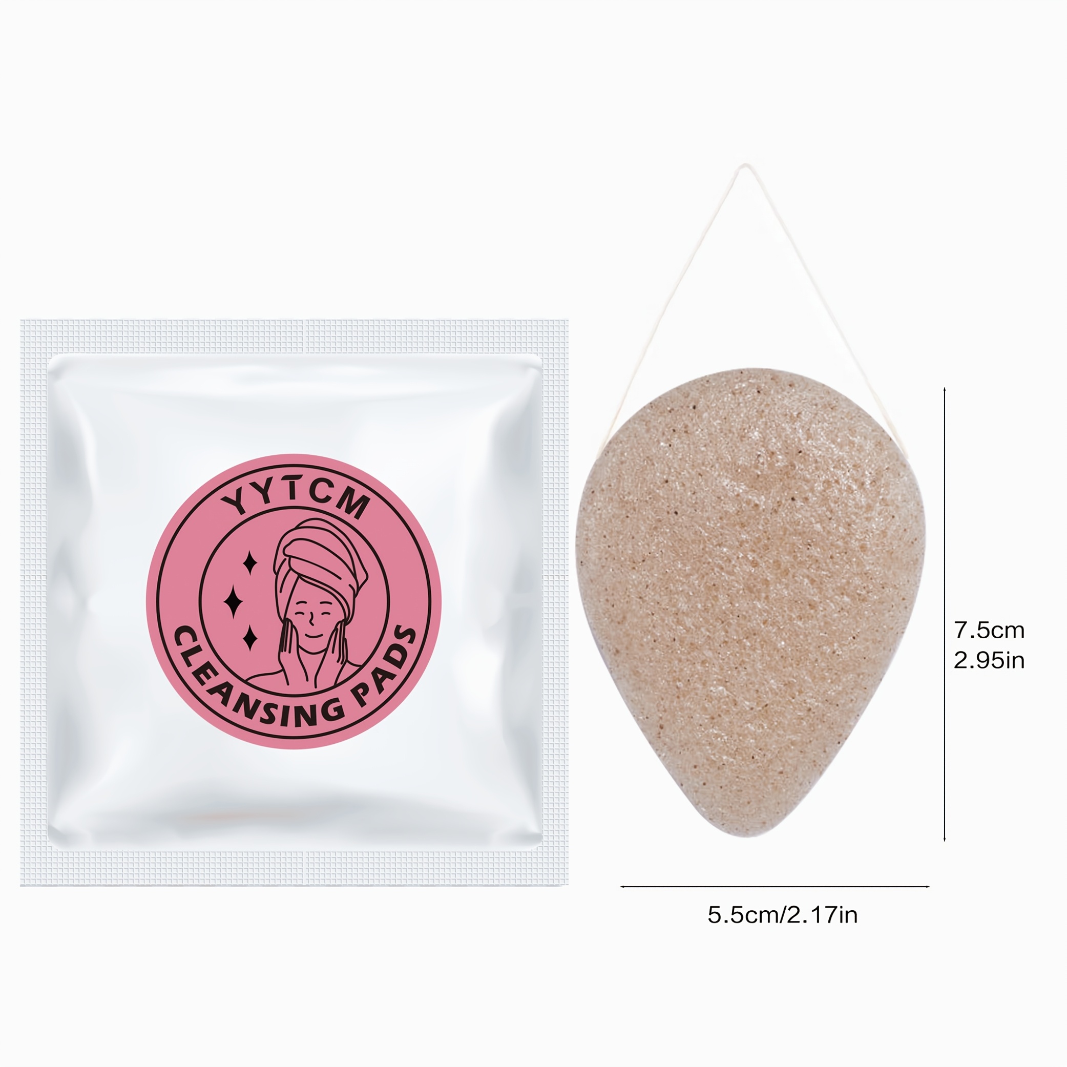 Spons Wajah Konjac Biji Walnut - Cosmetic Sponge ulasan dan harga