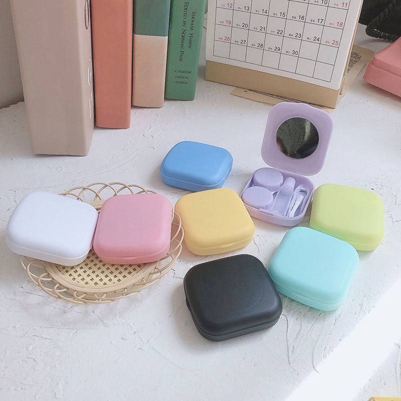 Kotak lensa kontak Mini, wadah - Beauty Makeup Kit ulasan dan harga