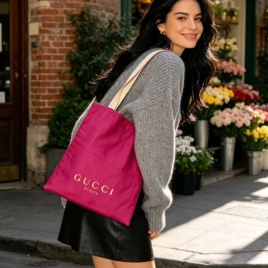 Tas GUCCI Wanita, Tas Tote Kan - Cosmetic Sponge ulasan dan harga