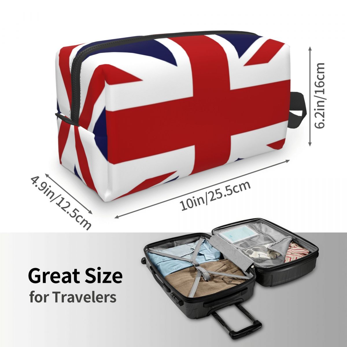 Tas Makeup Bendera Union Jack  - Beauty Makeup Uk ulasan dan harga