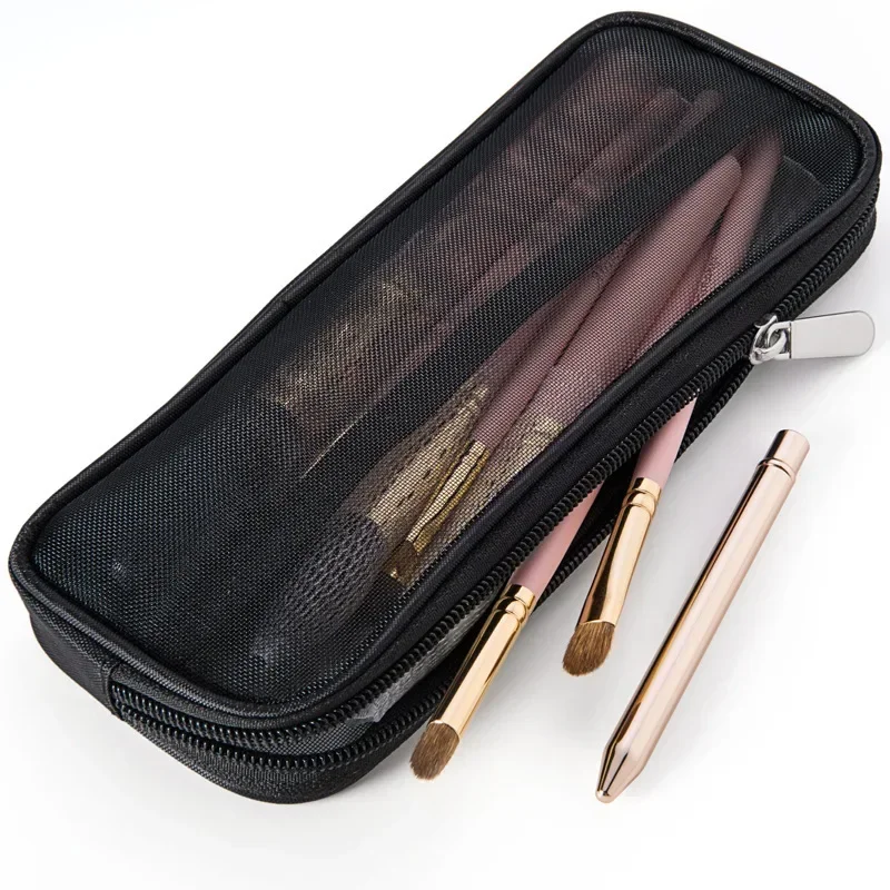 Kuas rias, perjalanan wadah ko - Beauty Makeup Kit ulasan dan harga